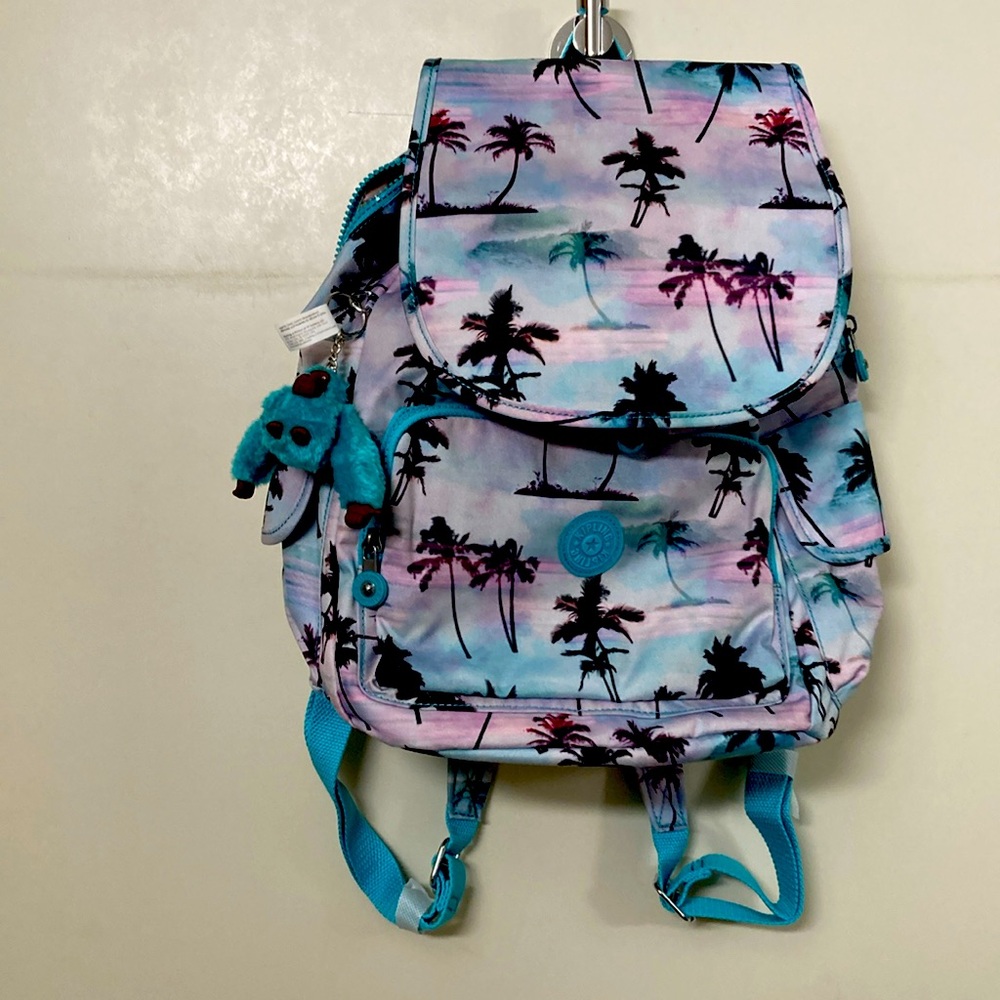 New with tag shadow palm, print city pack, backpack turquoise Monkey